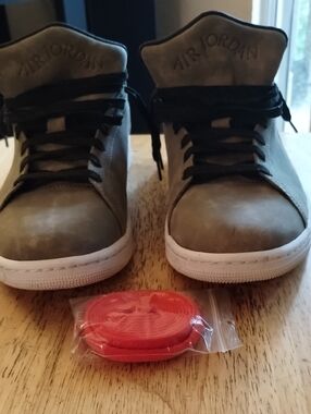 Air Jordan Brown Suede Lo Sneakers with Black Laces